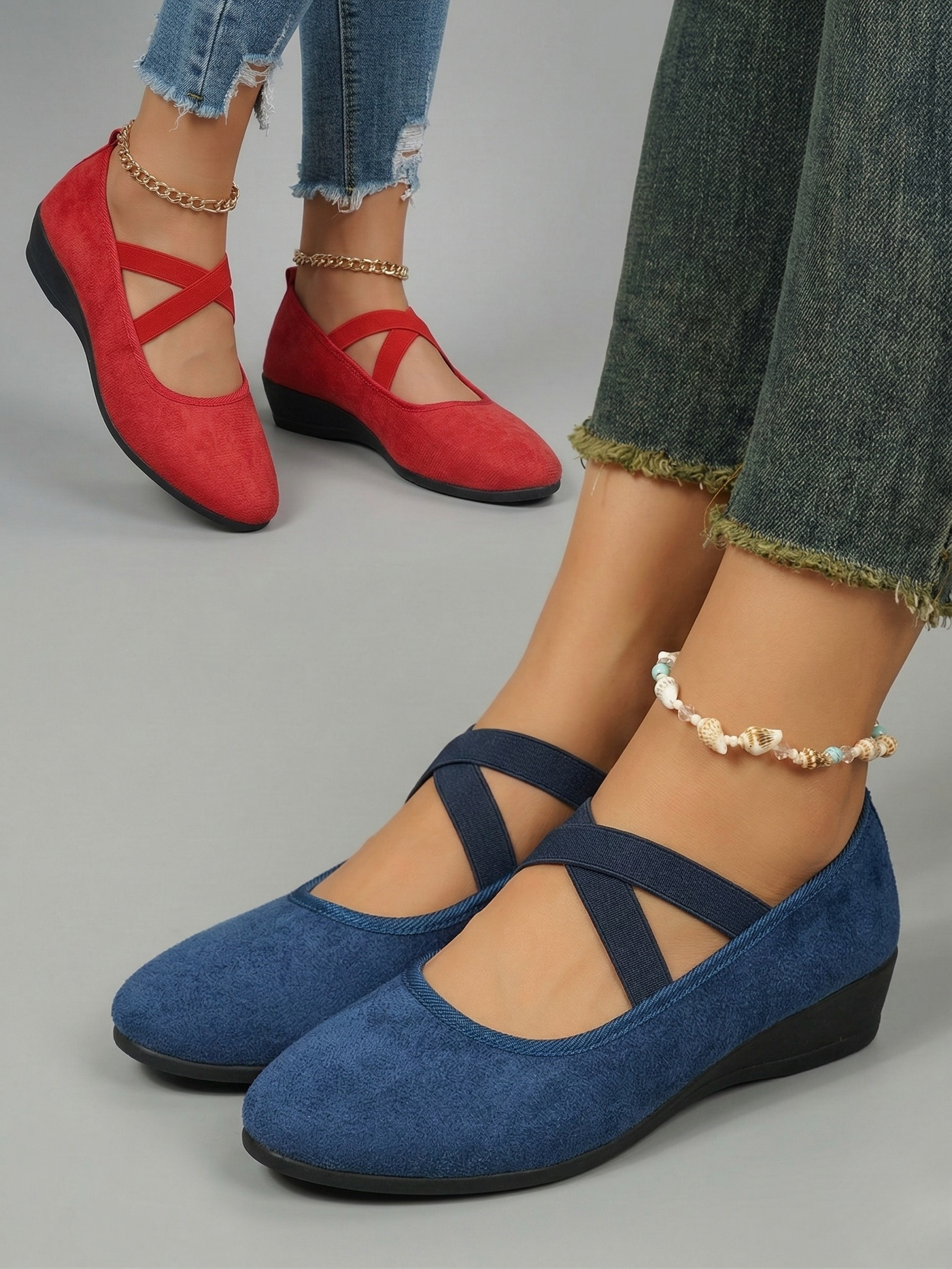 Calerinne | Closed Wedge Ballerina Shoes