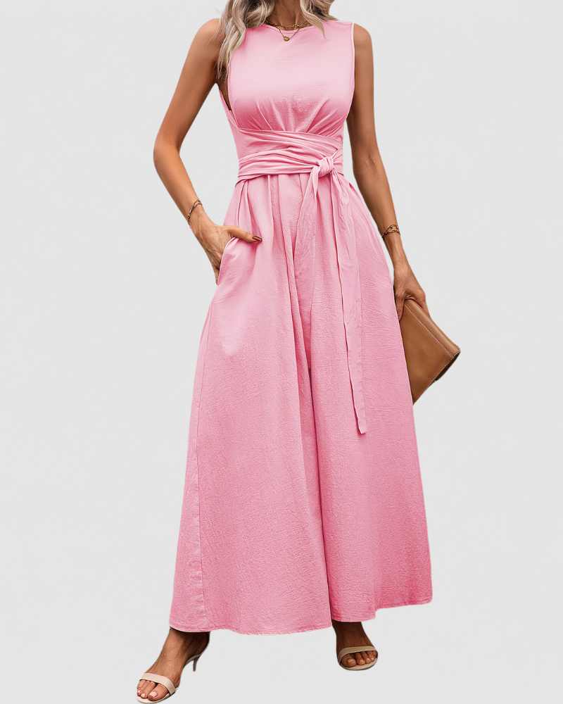 Clara | Elegant Sleeveless Maxi Dress