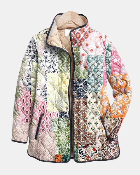 Suri | Veste matelassée décontractée à imprimé floral