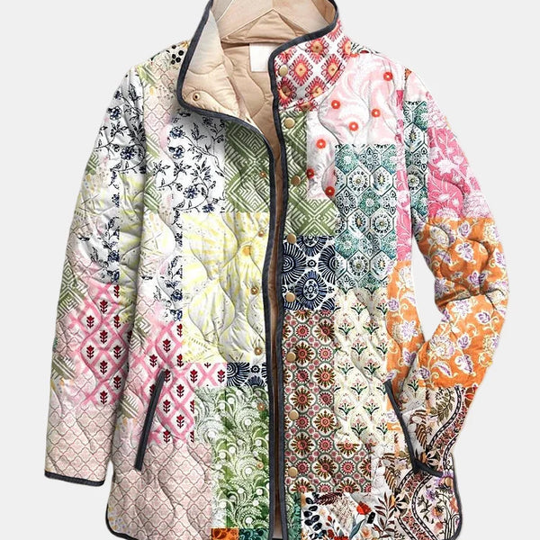 Suri | Veste matelassée décontractée à imprimé floral