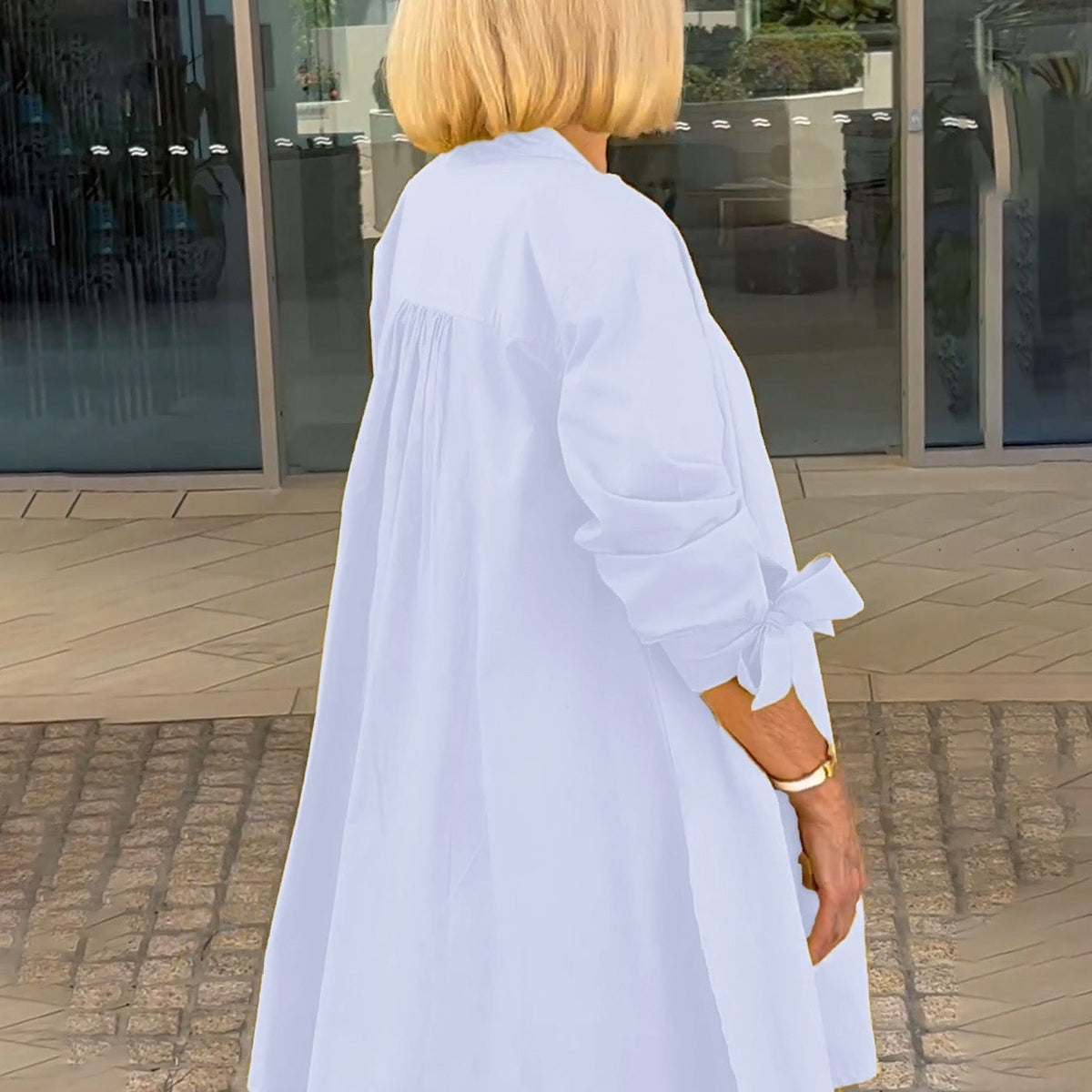 CÉLINA™ - Manteau Chemise Long Chic