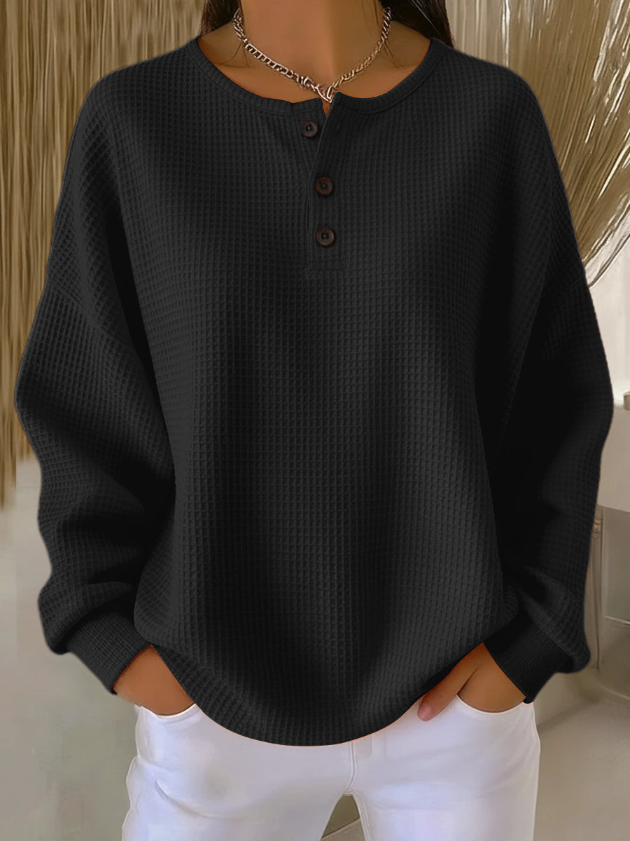 Anne™ - Sweatshirt décontracté avec col