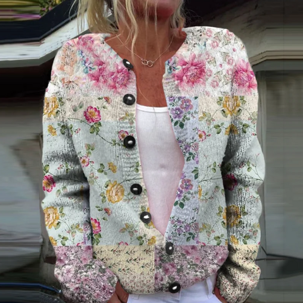 Marfisa | Cardigan à Imprimé Floral