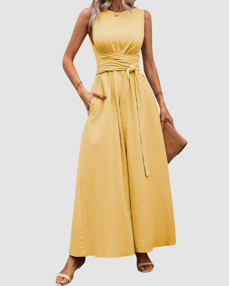 Clara | Elegant Sleeveless Maxi Dress
