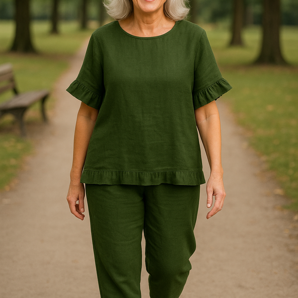 Margaret | Linen-Look 2-Piece Set – Comfort and Class