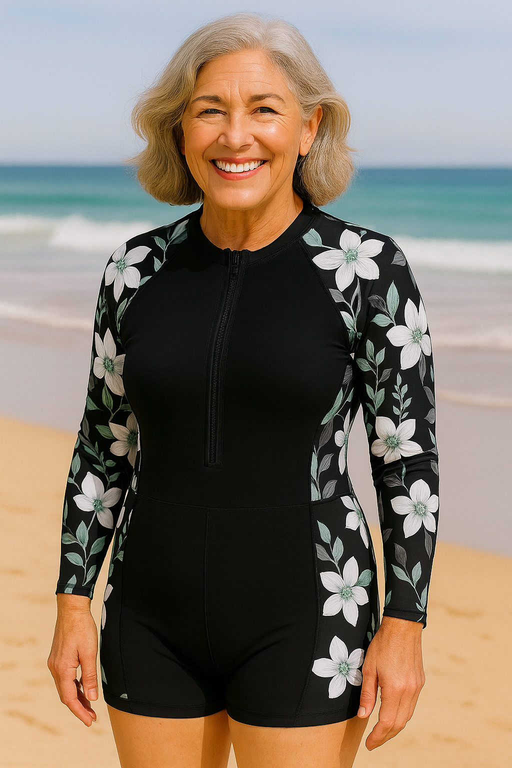 Coastelle Swimwear | UV Protection One-Piece – Sleek Support, Sun-Safe Confidence