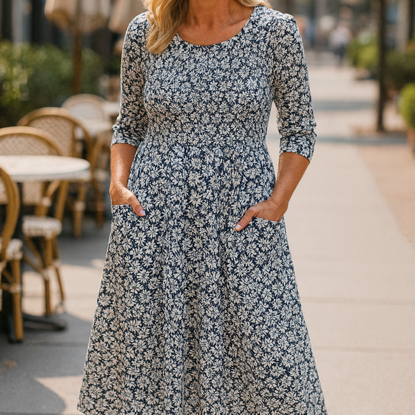 Meliora | Everyday Elegance Midi Dress – Flattering Comfort, Timeless Confidence (S-5XL)