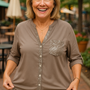Sofia | Soft Glam Blouse -  Comfort. Confidence. Effortless.