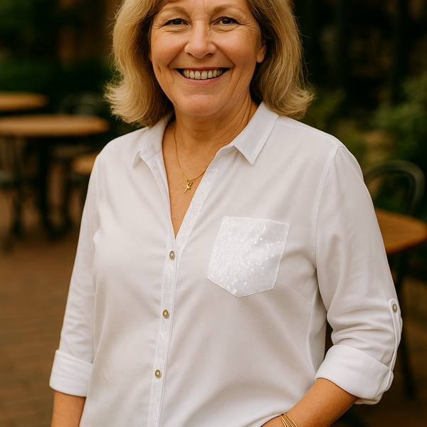 Sofia | Soft Glam Blouse -  Comfort. Confidence. Effortless.