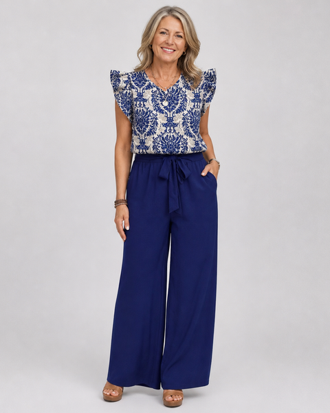 Amelia | Elegant Paisley Two-Piece Set