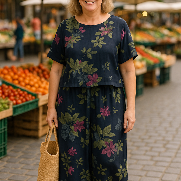 Isla | Linen Breeze 2-Piece Set – Effortless Comfort, Timeless Confidence (S-5XL)