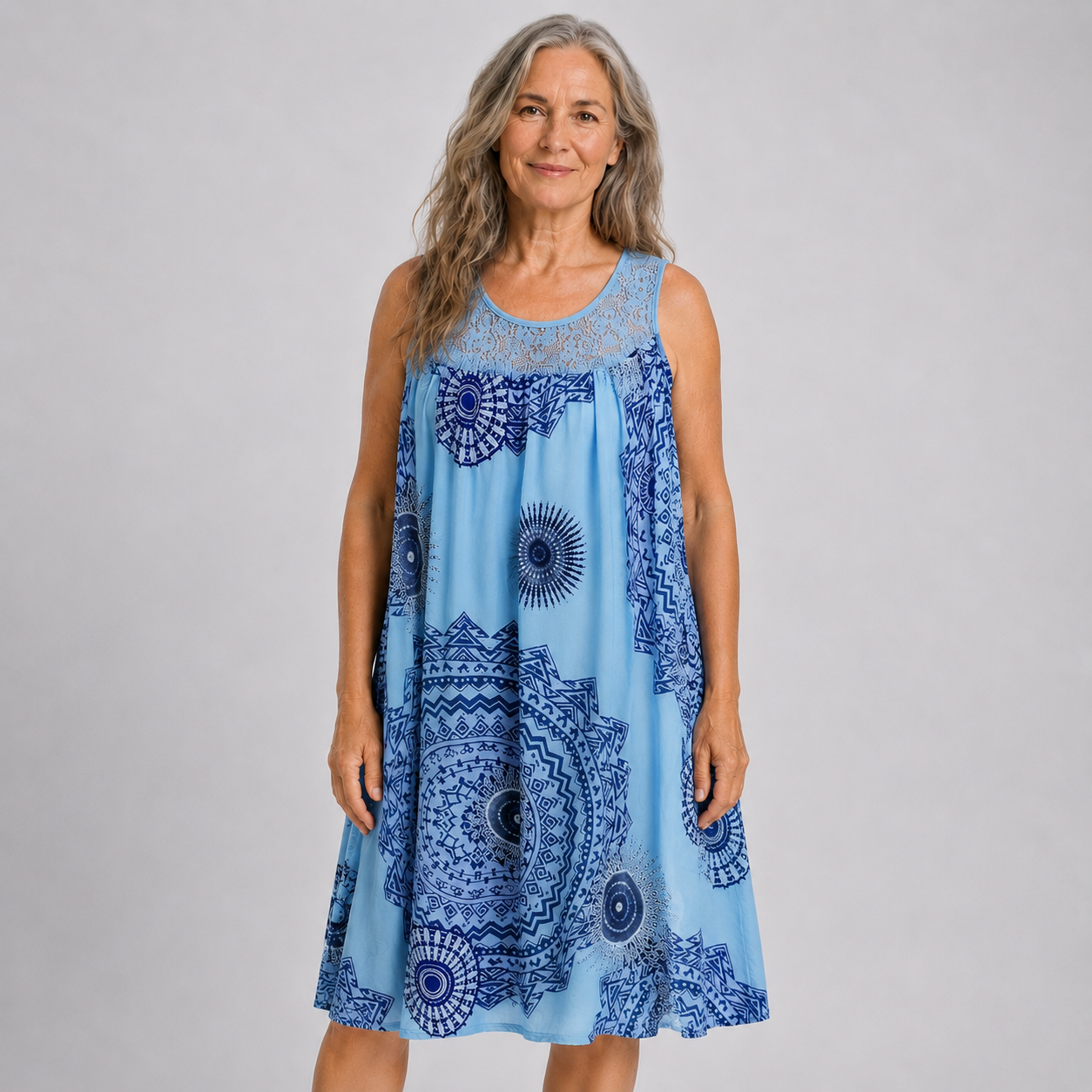 Elara | Relaxed Printed Summer Dress