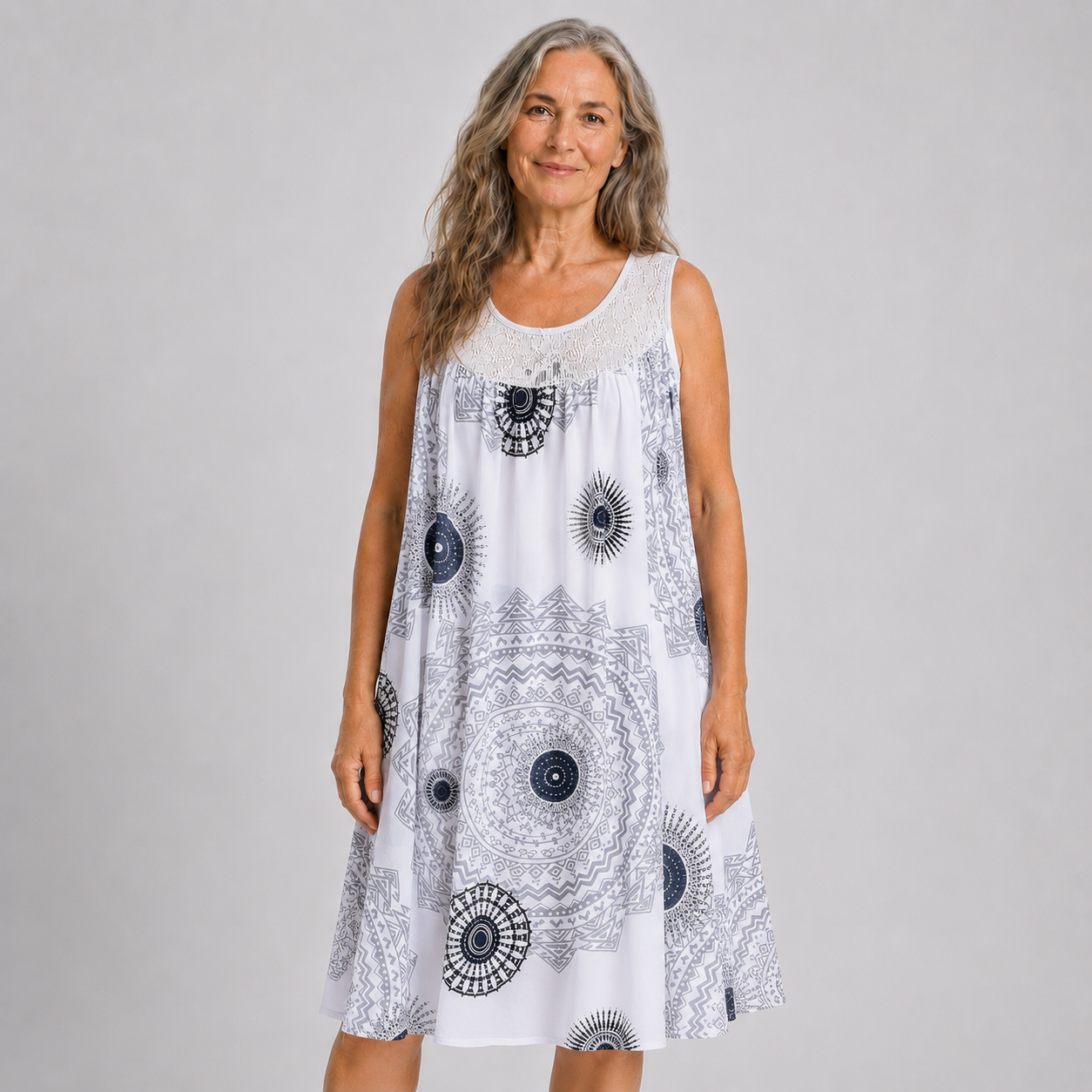 Elara | Relaxed Printed Summer Dress
