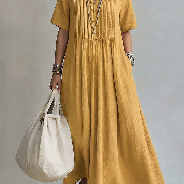 Noor | Elegant Flowing Pleated Dress