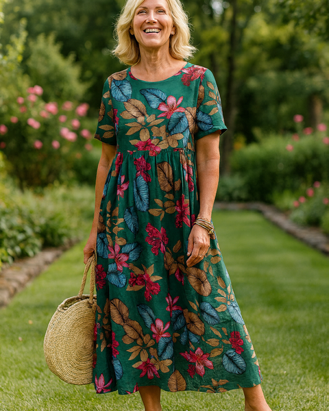 Masie | Breezy Floral Maxi Dress – Where Comfort Meets Confidence (S-5XL)