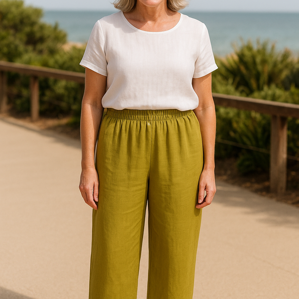 Tessa | Easy Comfort Pants – Linen Cotton Blend