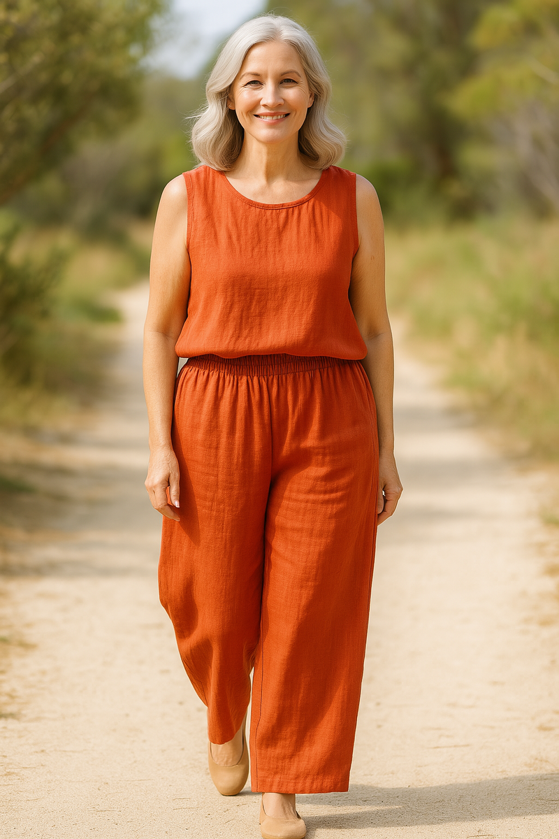 Tessa | Easy Comfort Pants – Linen Cotton Blend
