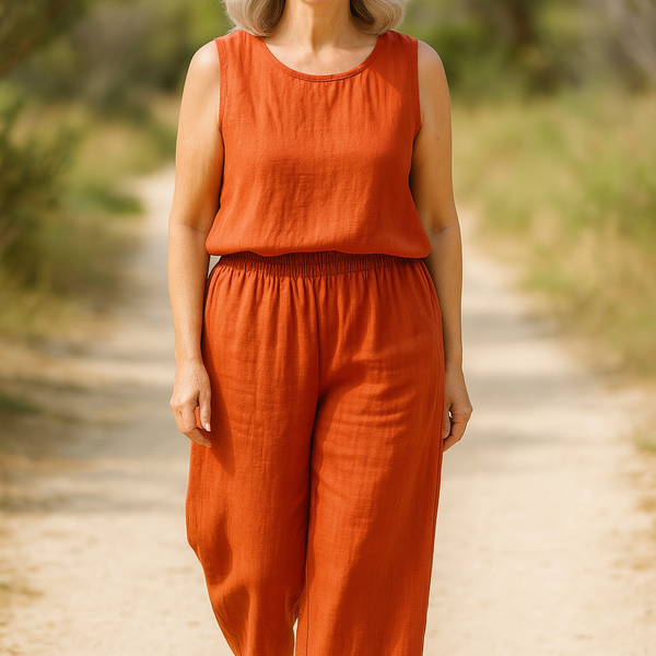 Tessa | Easy Comfort Pants – Linen Cotton Blend