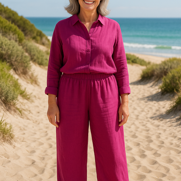 Tessa | Easy Comfort Pants – Linen Cotton Blend