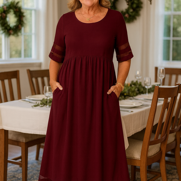 Alurea | Elegant Maxi Dress – Timeless Comfort, Effortless Confidence