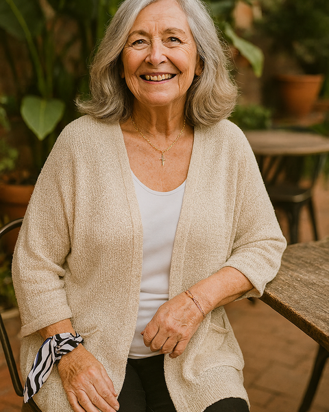 Elspeth | Soft-Knit Everyday Cardigan - Flattering. Fuss-free