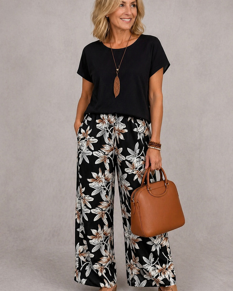 Rosie | Elegant Floral Two-Piece Set