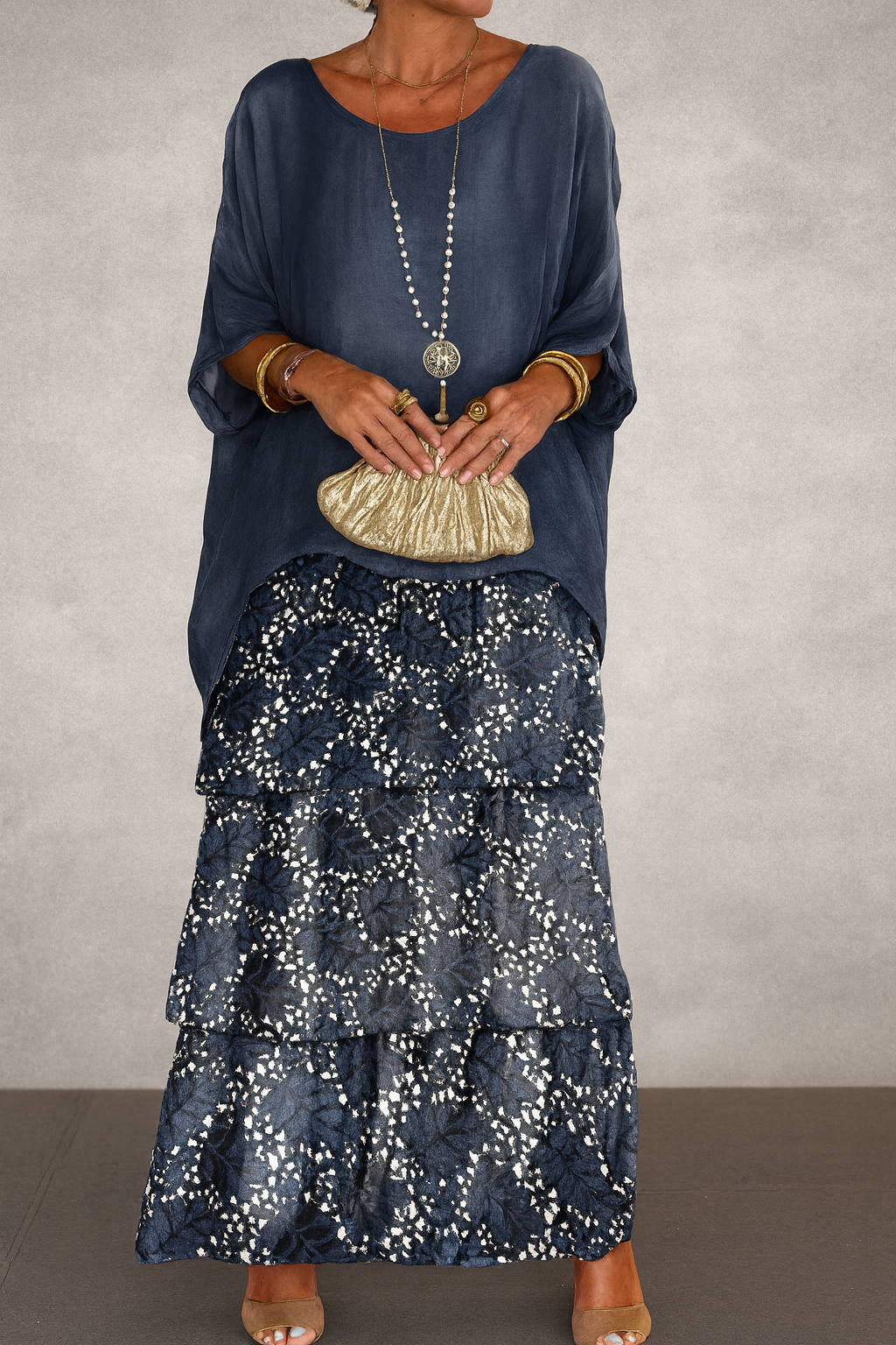 Nora | Elegant Layered Maxi Dress