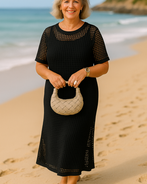 Celestia |  Two-Piece Boat Neck Dress