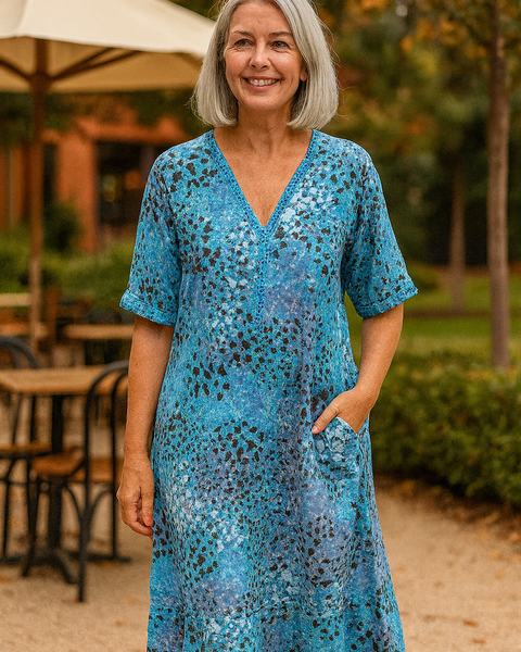 Mary | Elegant Midi Dress - Skims tummy