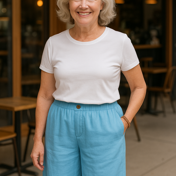 Hazel | Linen Comfort Shorts - Flattering coverage. Perfect warm-weather fit