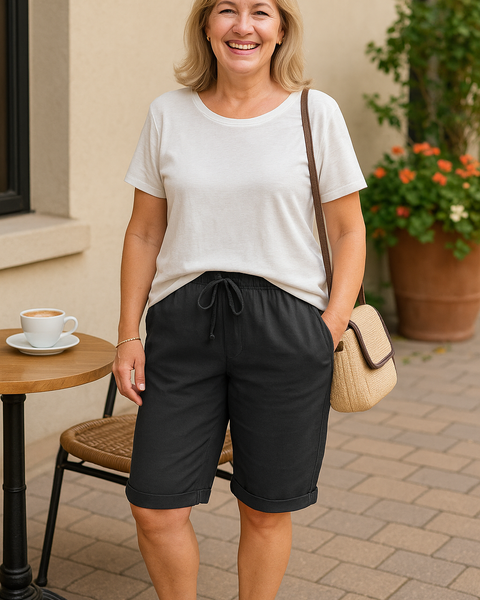 Selma | Cotton Comfort Shorts – Flattering fit. Effortless everyday style.