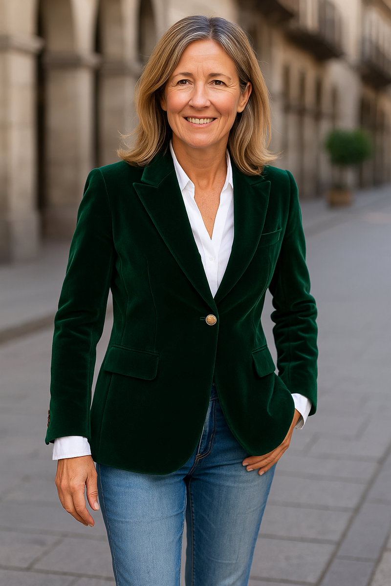Elena | Velvet Blazer – Confidence, Comfort & Timeless Class