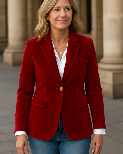 Elena | Velvet Blazer – Confidence, Comfort & Timeless Class
