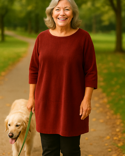 Marley| Soft Cord Tunic – Effortless Comfort, Quiet Elegance
