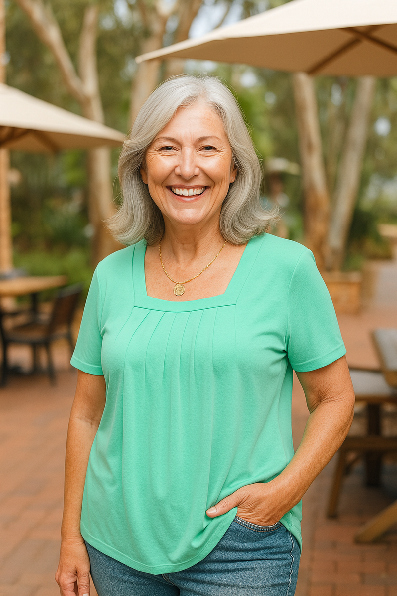 Colleen | Pleated Comfort Top - Everyday confidence (S-5XL)