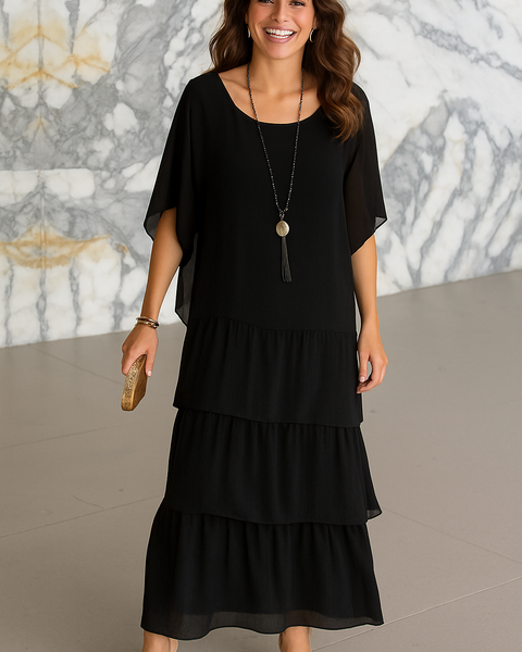 Juliette |  Elegant Tummy Covering Maxi Dress