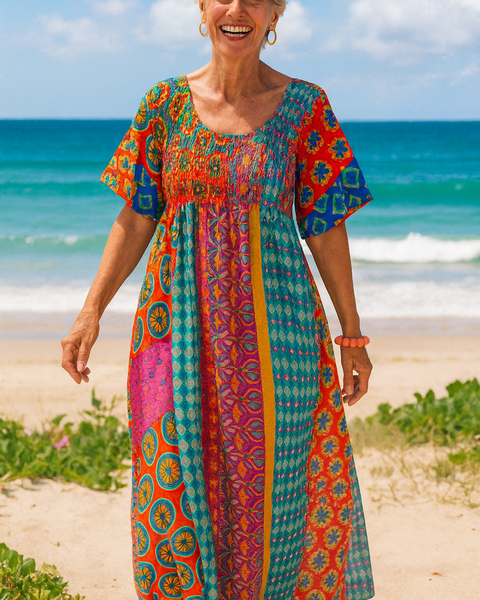Althea| Comfort Maxi Dress – Flattering Ease for Every Day