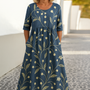 Eliza | Relaxed Midi Dress - Effortless Elegance, Everyday Comfort