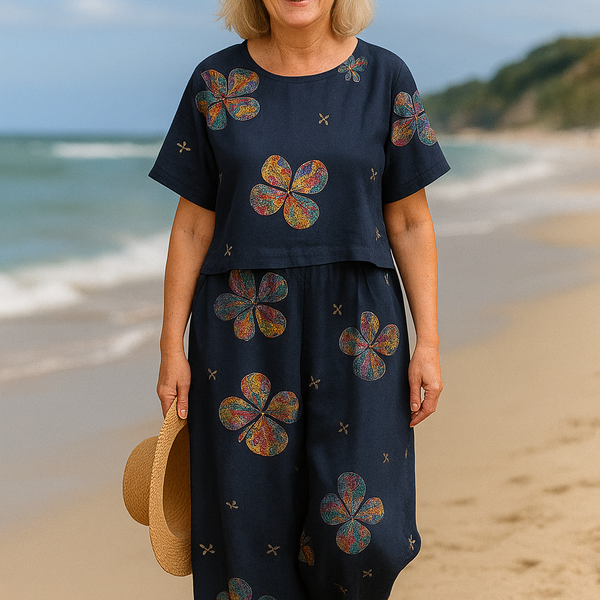 Isla | Linen Breeze 2-Piece Set – Effortless Comfort, Timeless Confidence (S-5XL)