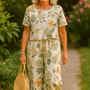 Isla | Linen Breeze 2-Piece Set – Effortless Comfort, Timeless Confidence (S-5XL)