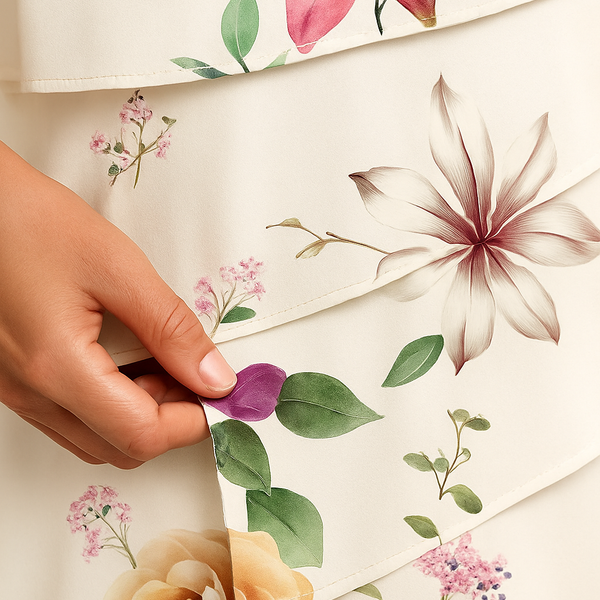 Odessa |  Elegant Floral Midi Dress