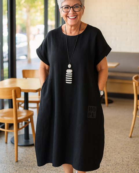 Cerynna | Comfortable Pocket Dress – Effortless Style, Everyday Ease