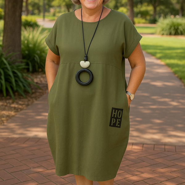 Cerynna | Comfortable Pocket Dress – Effortless Style, Everyday Ease
