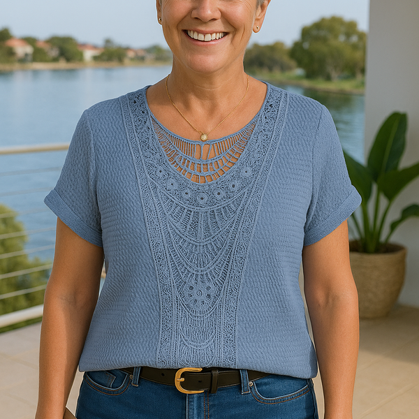 Leona | Soft Lace Boho Top — For Real Comfort, Real Style