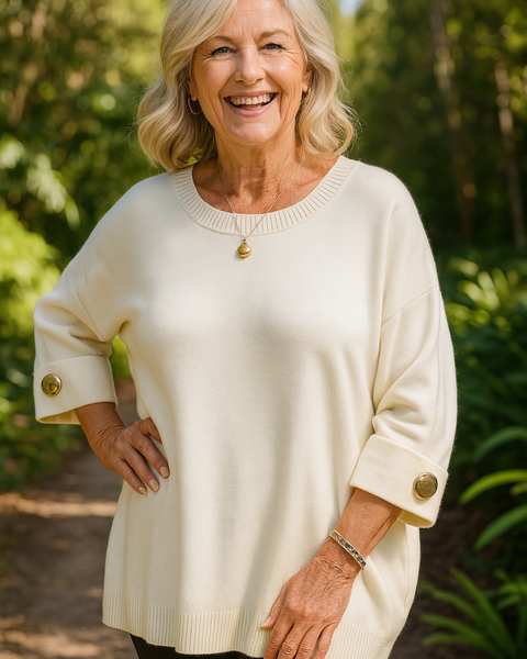 Danika | Sweater Blouse – Effortless Elegance, Everyday Comfort