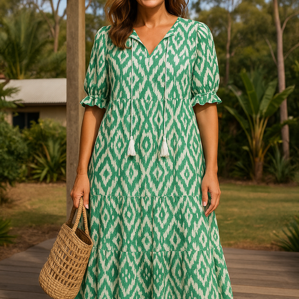 Elviera| Boho Tummy Coverage Dress
