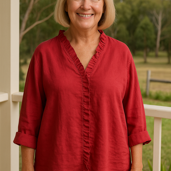 Maribel | Soft Ruffle Blouse -  for Real Comfort