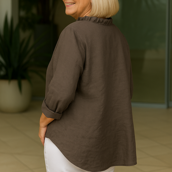 Maribel | Soft Ruffle Blouse -  for Real Comfort