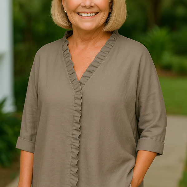 Maribel | Soft Ruffle Blouse -  for Real Comfort