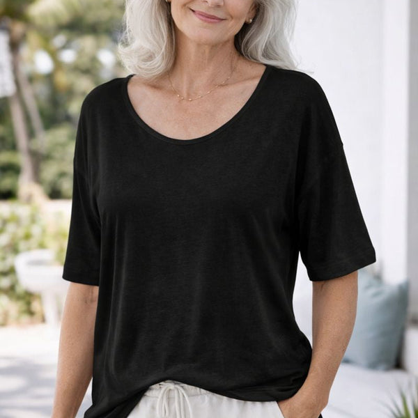 Bria | Soft Cotton Everyday Top – Comfort You Don’t Have to Think About (AU10–24)